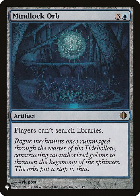 Mindlock Orb - The List Reprints
