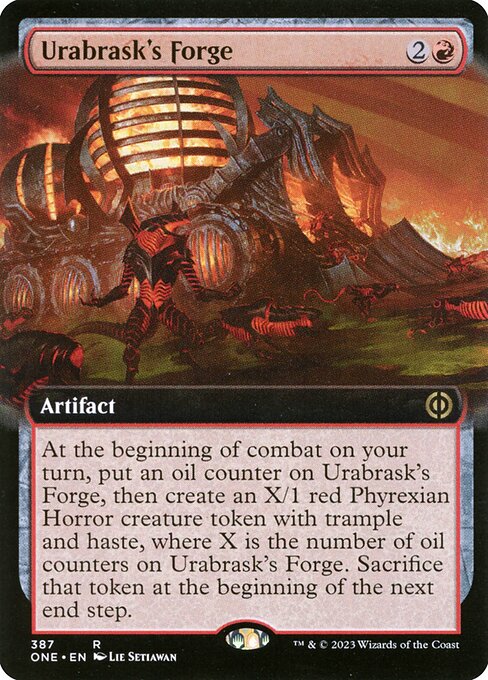 Urabrask's Forge (Extended Art) (Foil) - Phyrexia: All Will Be One
