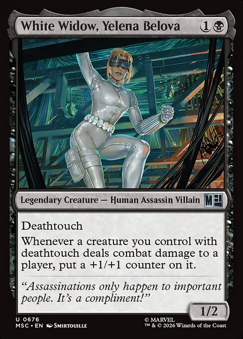 White Widow, Yelena Belova - Commander: Marvel Super Heroes