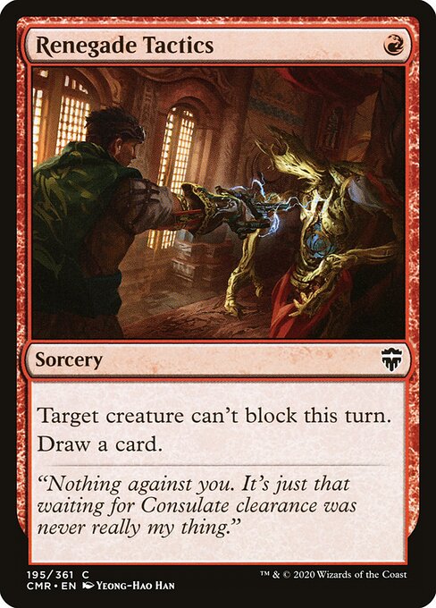 Renegade Tactics (Foil) - Commander Legends