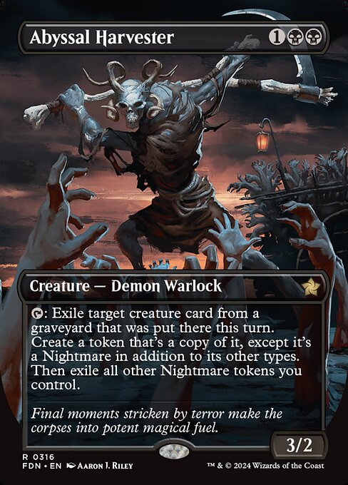 Abyssal Harvester (Borderless) (Foil) - Foundations