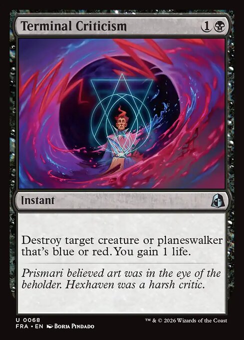 Terminal Criticism (Foil) - Reality Fracture