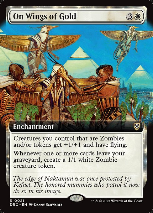 On Wings of Gold (Extended Art) - Commander: Aetherdrift