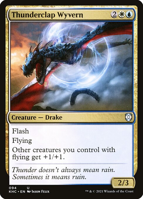 Thunderclap Wyvern - Commander: Kaldheim