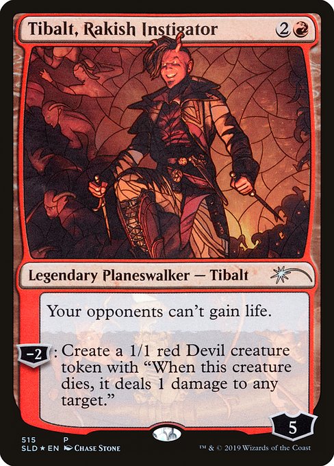 Tibalt, Rakish Instigator (Stained Glass) - Secret Lair Drop Series