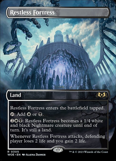 Restless Fortress (Borderless) (Foil) - Wilds of Eldraine