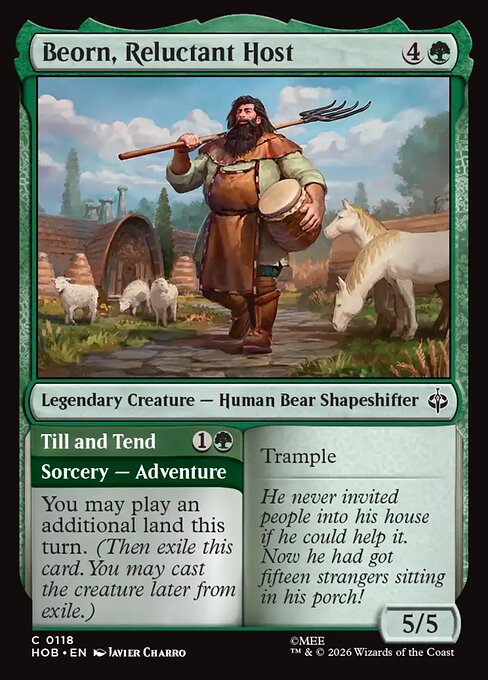 Beorn, Reluctant Host (Foil) - The Hobbit