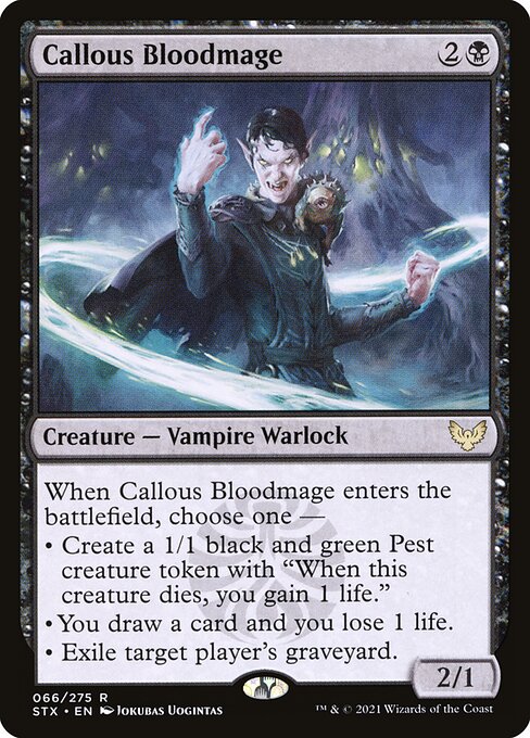 Callous Bloodmage - Strixhaven: School of Mages