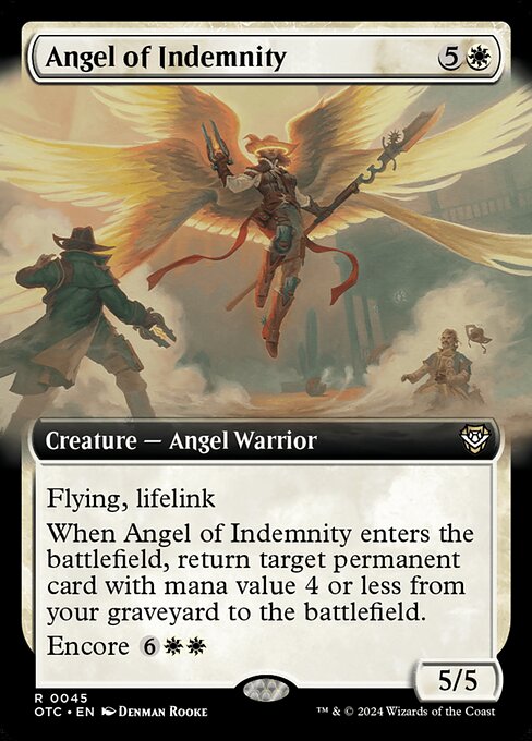 Angel of Indemnity (Extended Art) - Commander: Outlaws of Thunder Junction