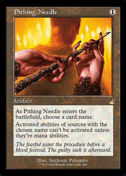 Pithing Needle (Retro Frame) - Ravnica Remastered