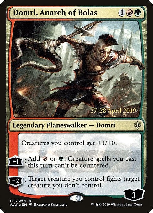 Domri, Anarch of Bolas - Prerelease Cards