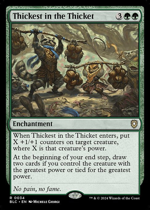 Thickest in the Thicket - Commander: Bloomburrow