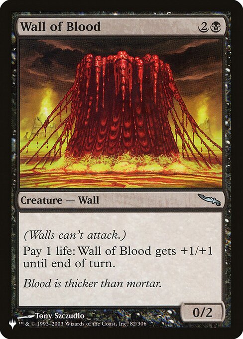 Wall of Blood - The List Reprints