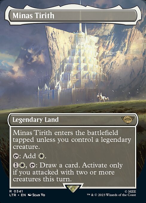 Minas Tirith (0341) (Borderless) (Foil) - Universes Beyond: The Lord of the Rings: Tales of Middle-earth