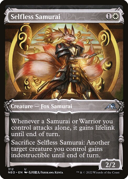 Selfless Samurai (Showcase) - Kamigawa: Neon Dynasty