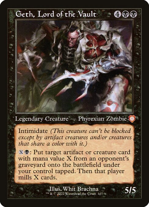 Geth, Lord of the Vault (Retro Frame) - Commander: The Brothers' War