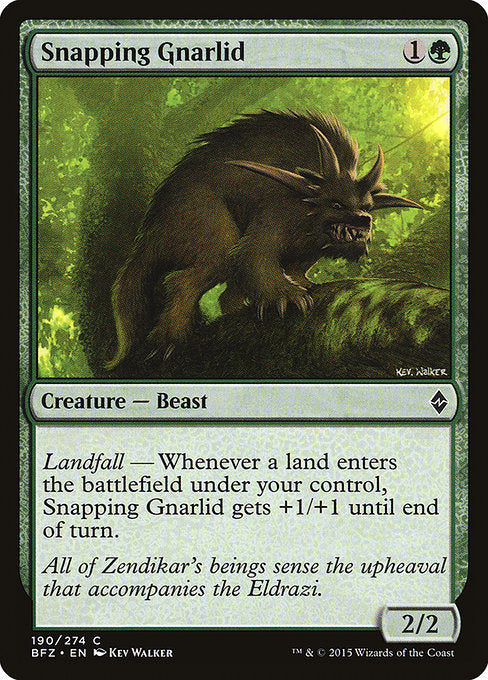 Snapping Gnarlid - Battle for Zendikar
