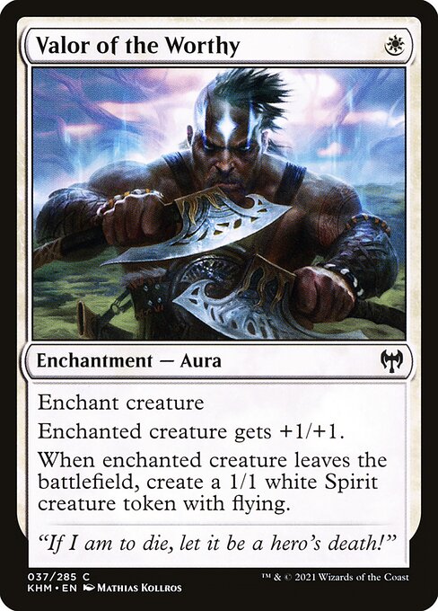 Valor of the Worthy (Foil) - Kaldheim