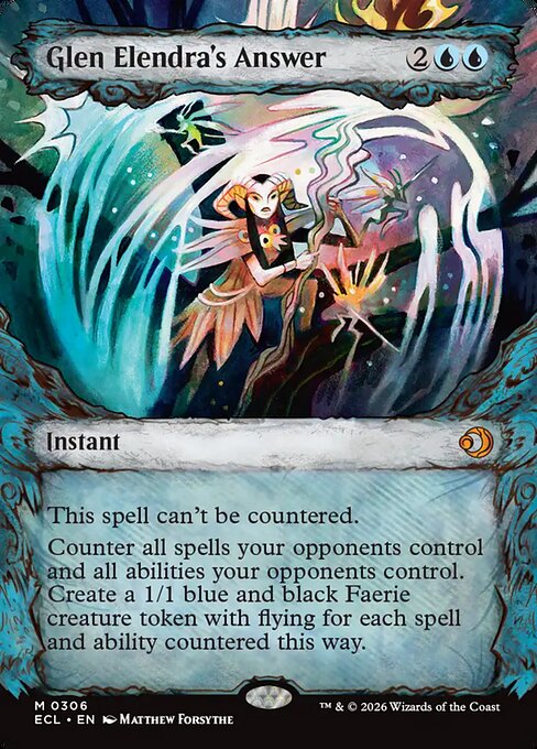 Glen Elendra's Answer (Showcase) (Foil) - Lorwyn Eclipsed