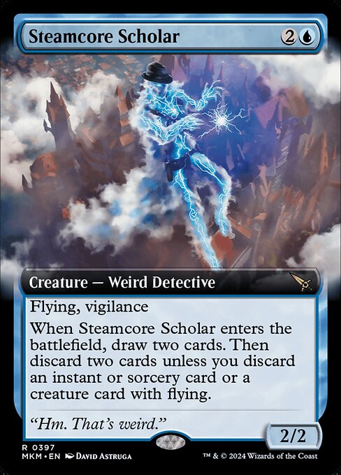 Steamcore Scholar (Extended Art) (Foil) - Murders at Karlov Manor