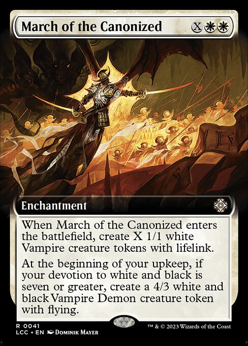 March of the Canonized (Extended Art) - Commander: The Lost Caverns of Ixalan