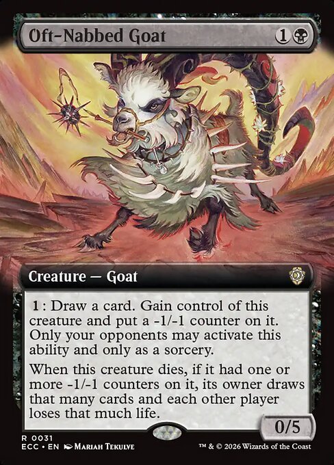 Oft-Nabbed Goat (Extended Art) - Commander: Lorwyn Eclipsed