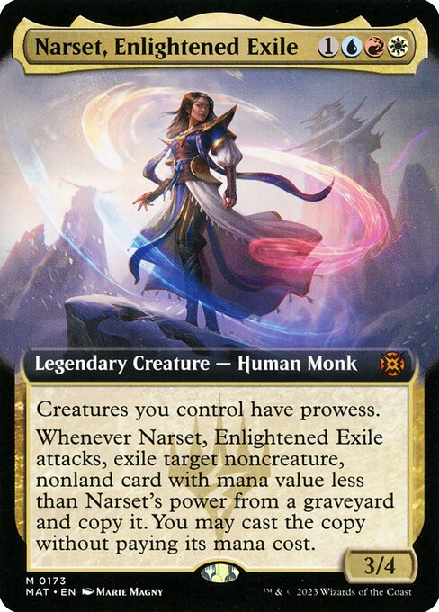 Narset, Enlightened Exile (Extended Art) - March of the Machine: The Aftermath