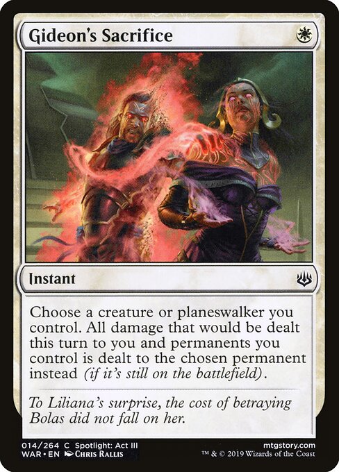 Gideon's Sacrifice (Foil) - War of the Spark