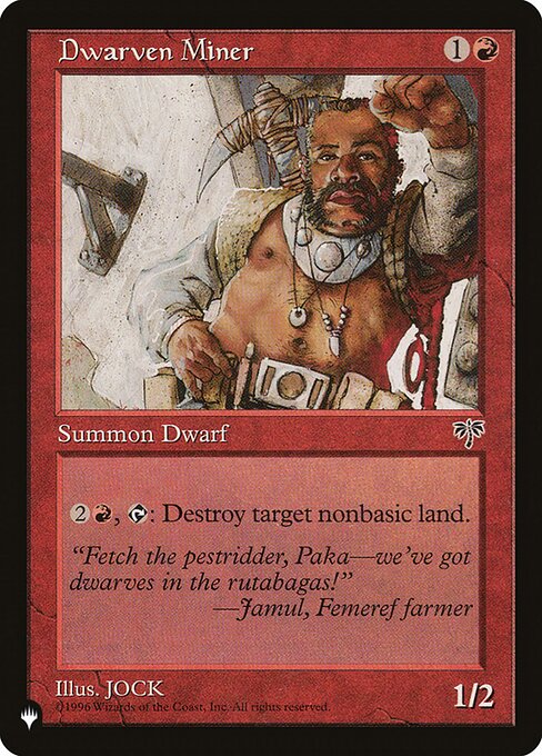 Dwarven Miner - The List Reprints