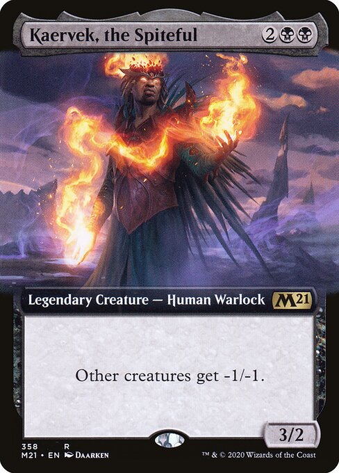 Kaervek, the Spiteful (Extended Art) (Foil) - Core Set 2021
