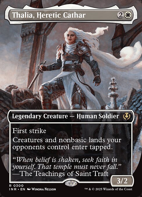 Thalia, Heretic Cathar (Borderless) - Innistrad Remastered