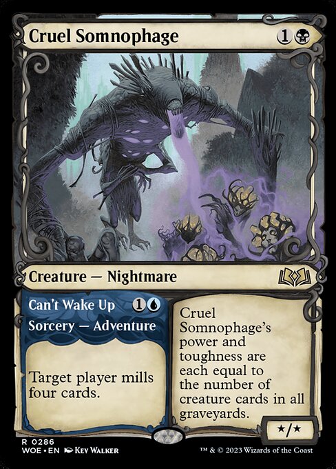 Cruel Somnophage (Showcase) - Wilds of Eldraine
