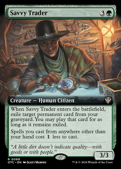 Savvy Trader (Extended Art) - Commander: Outlaws of Thunder Junction