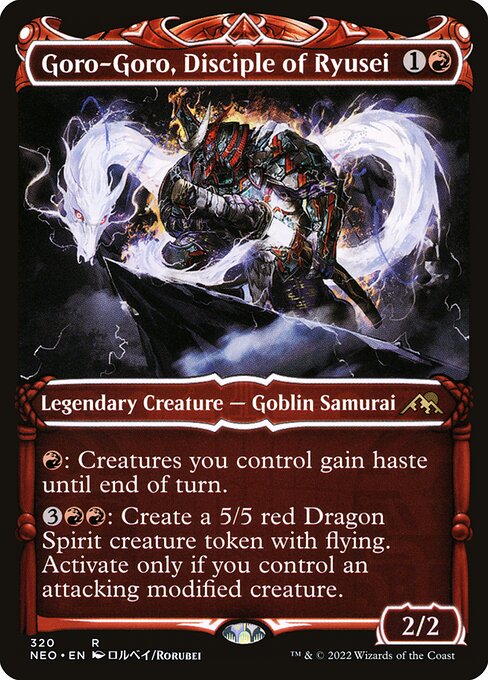 Goro-Goro, Disciple of Ryusei (Showcase) (Foil) - Kamigawa: Neon Dynasty