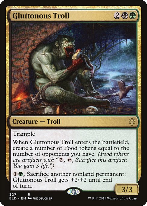 Gluttonous Troll - Throne of Eldraine