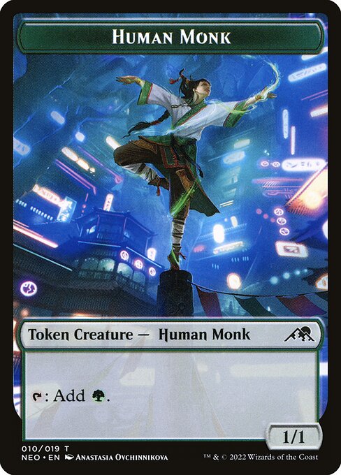 Human Monk Token (Foil) - Kamigawa: Neon Dynasty