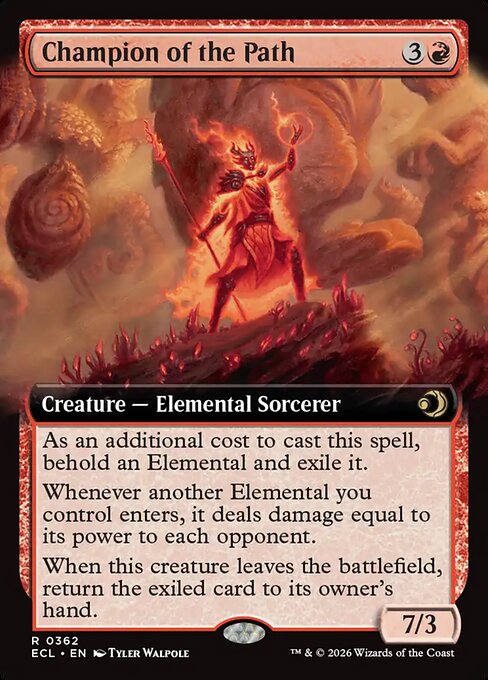 Champion of the Path (Extended Art) - Lorwyn Eclipsed