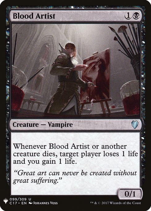 Blood Artist - The List Reprints