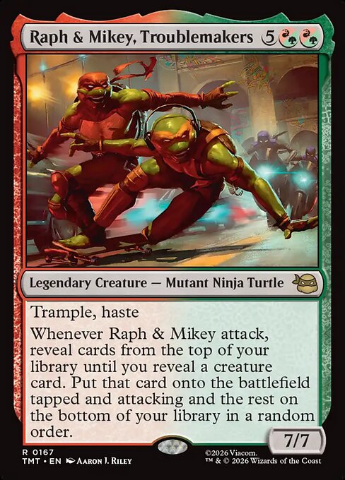 Raph & Mikey, Troublemakers (Foil) - Teenage Mutant Ninja Turtles