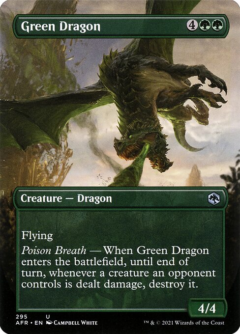 Green Dragon (Borderless) - Adventures in the Forgotten Realms