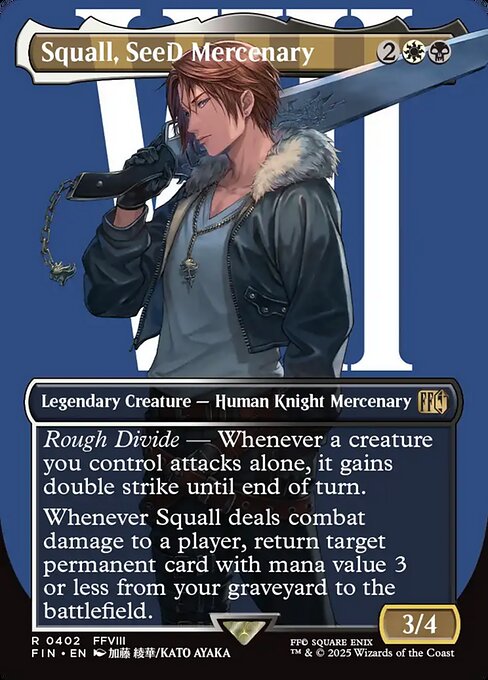 Squall, SeeD Mercenary (Borderless) - FINAL FANTASY