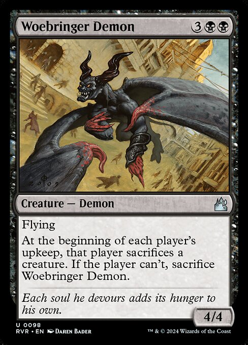 Woebringer Demon (Foil) - Ravnica Remastered