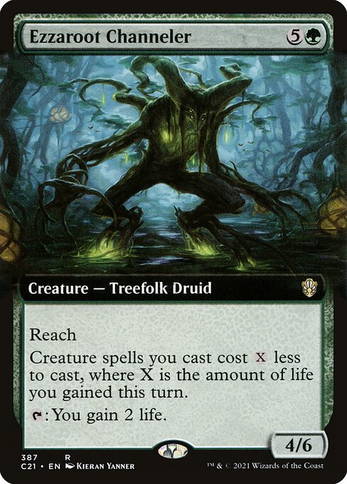 Ezzaroot Channeler (Extended Art) - Commander 2021