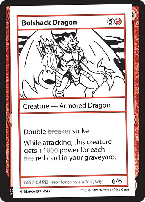 Bolshack Dragon - Mystery Booster 2 Playtest Cards