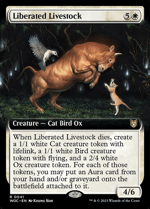 Liberated Livestock (Extended Art) - Commander: Wilds of Eldraine