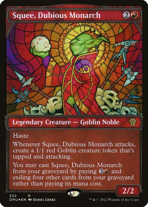 Squee, Dubious Monarch (Textured Foil) - Dominaria United