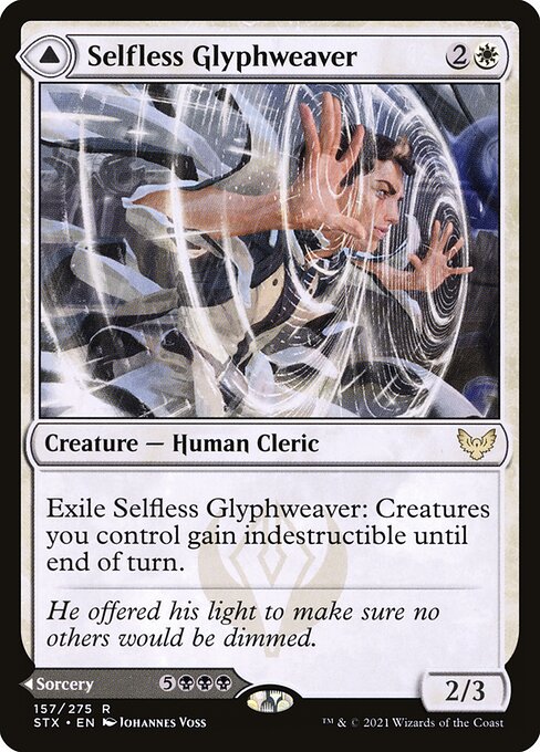 Selfless Glyphweaver - Strixhaven: School of Mages