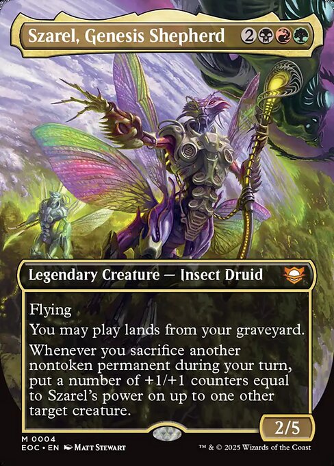 Szarel, Genesis Shepherd (Borderless) (Foil) - Commander: Edge of Eternities