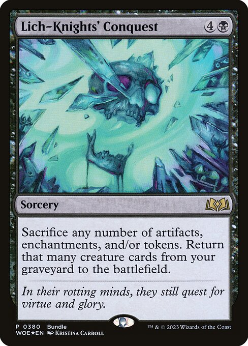 Lich-Knights' Conquest (WOE Bundle) (Foil) - Unique and Miscellaneous Promos