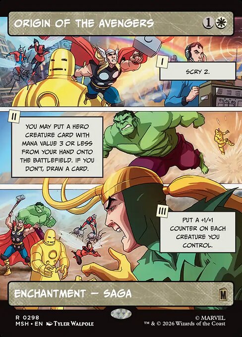 Origin of the Avengers (Borderless) - Marvel Super Heroes